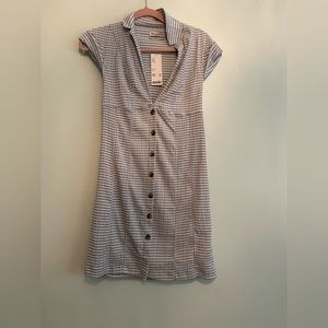 Urban outfitters mini blue gingham dress
